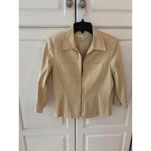 Petite Sophisticate Cream Blazer